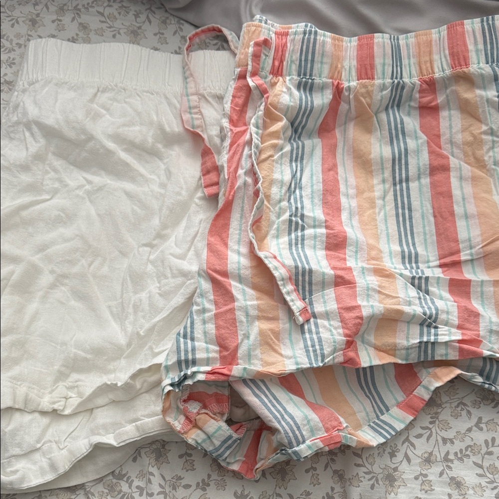 Two pairs of sleep shorts.